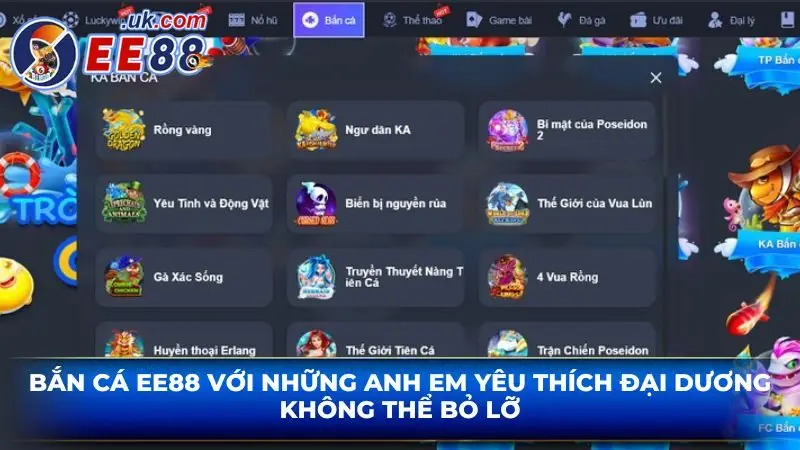 Bắn cá EE88 với những anh em yêu thích đại dương không thể bỏ lỡ